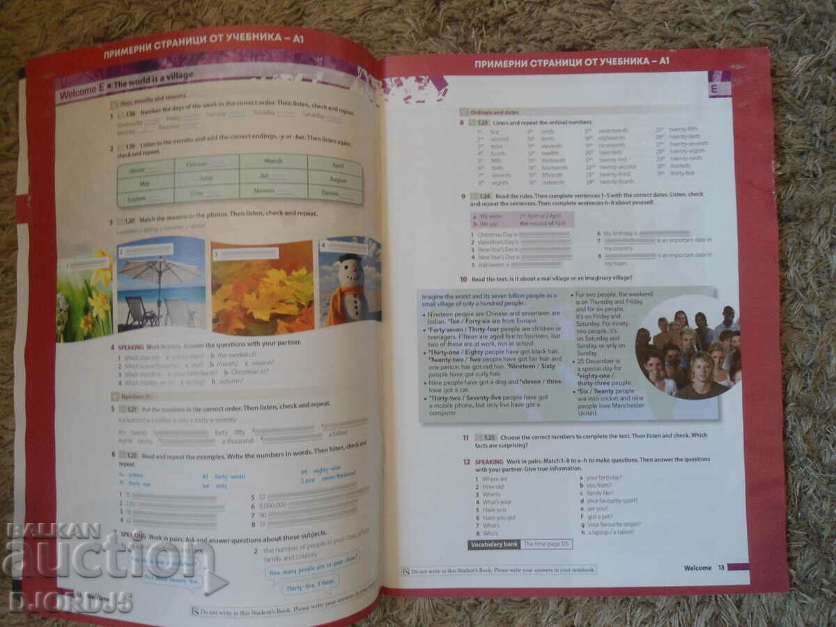 EXEMPRE DE PAGINI din manual și caiet Partea A1 și Partea A2 - 5