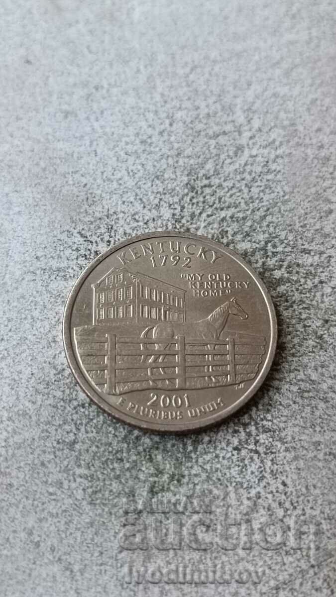 USA 25 Cent 2001 D Kentucky