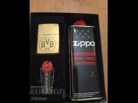 Zippo set in preserved condition, the lighter is from BVB