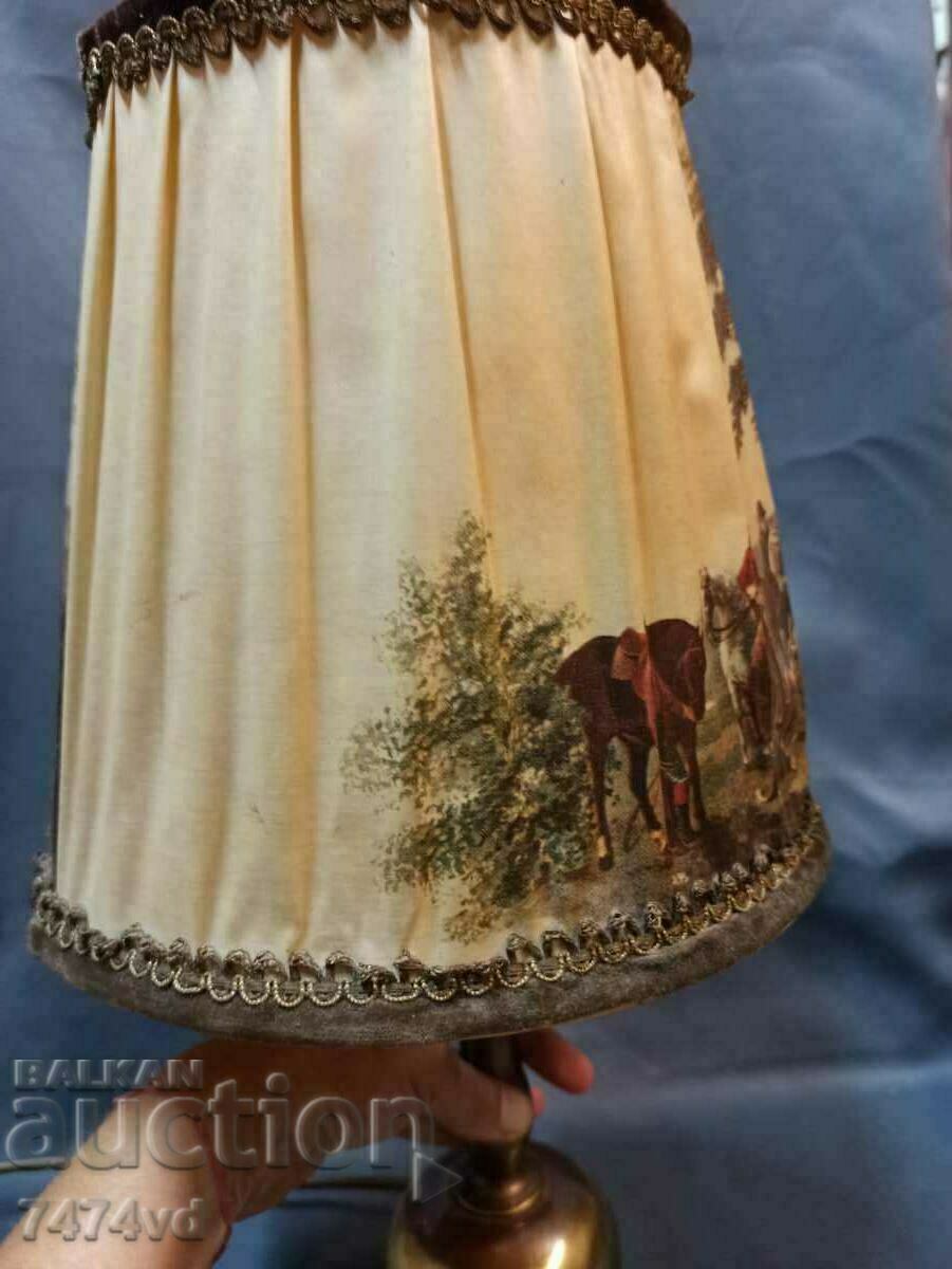 German brass night lamp with hunting scenes - 6 German brass night lamp with hunting scenes - 6