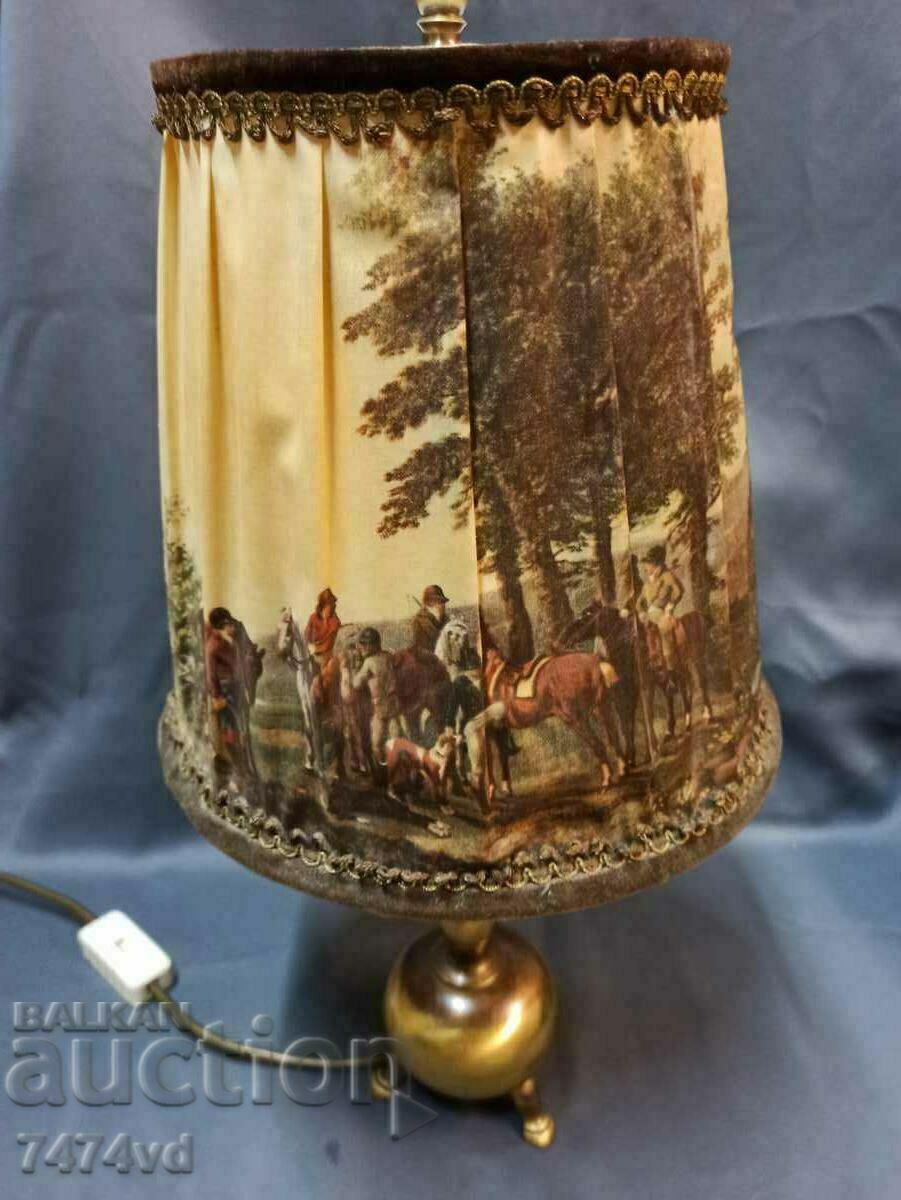German brass night lamp with hunting scenes - 7 German brass night lamp with hunting scenes - 7