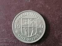 Мавриций 1 рупия 1990 год