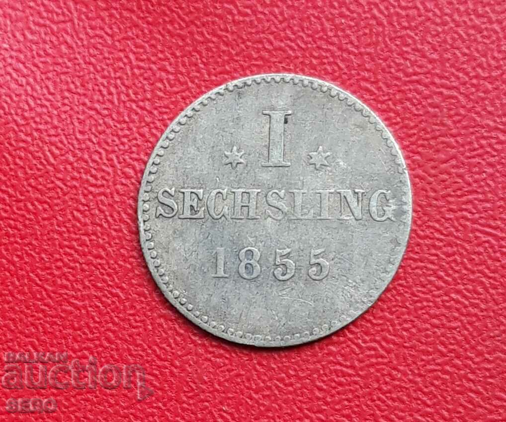 Германия-Хамбург-1 сешлинг 1855