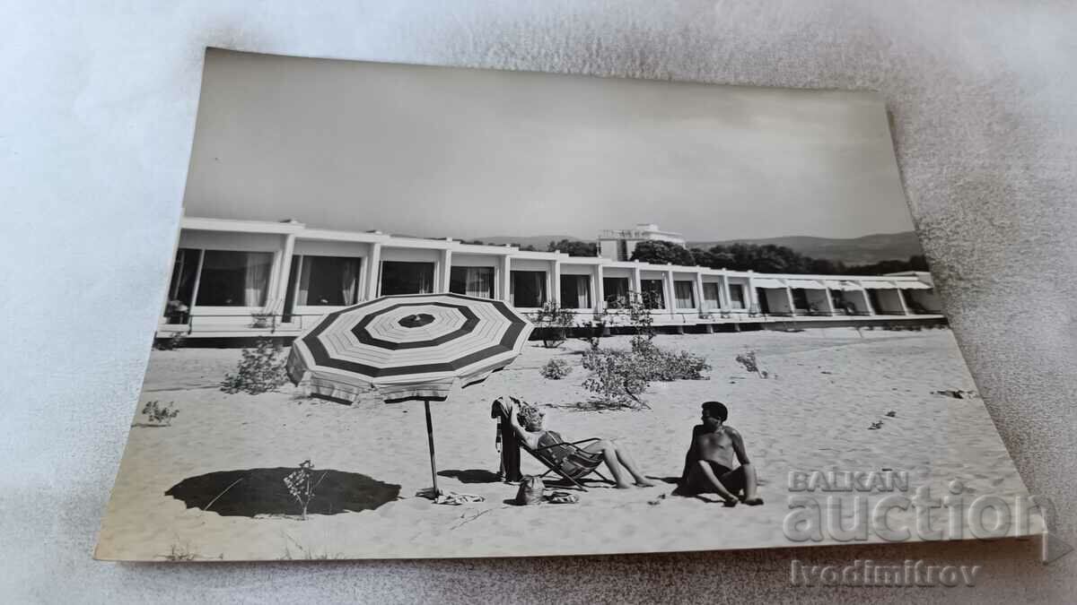 Пощенска картичка Слънчев бряг Хотел Жерави 1960