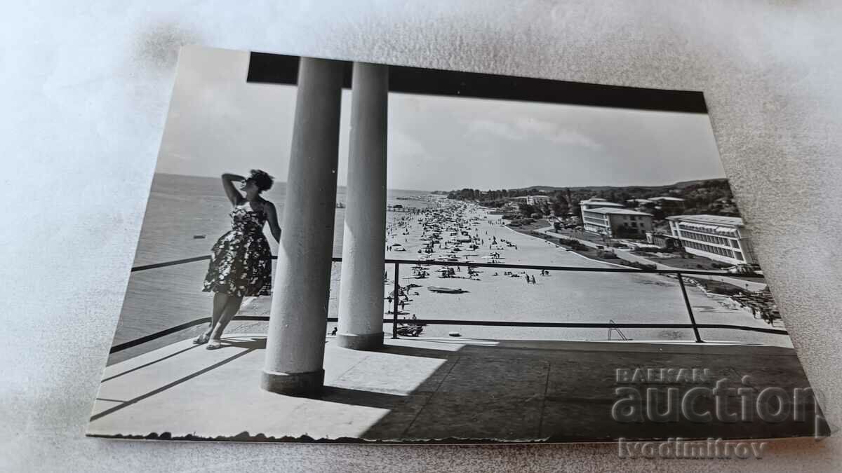 Postcard Golden Sands General view 1960