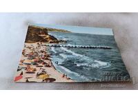 Пощенска картичка Дружба Изглед от плажа 1960