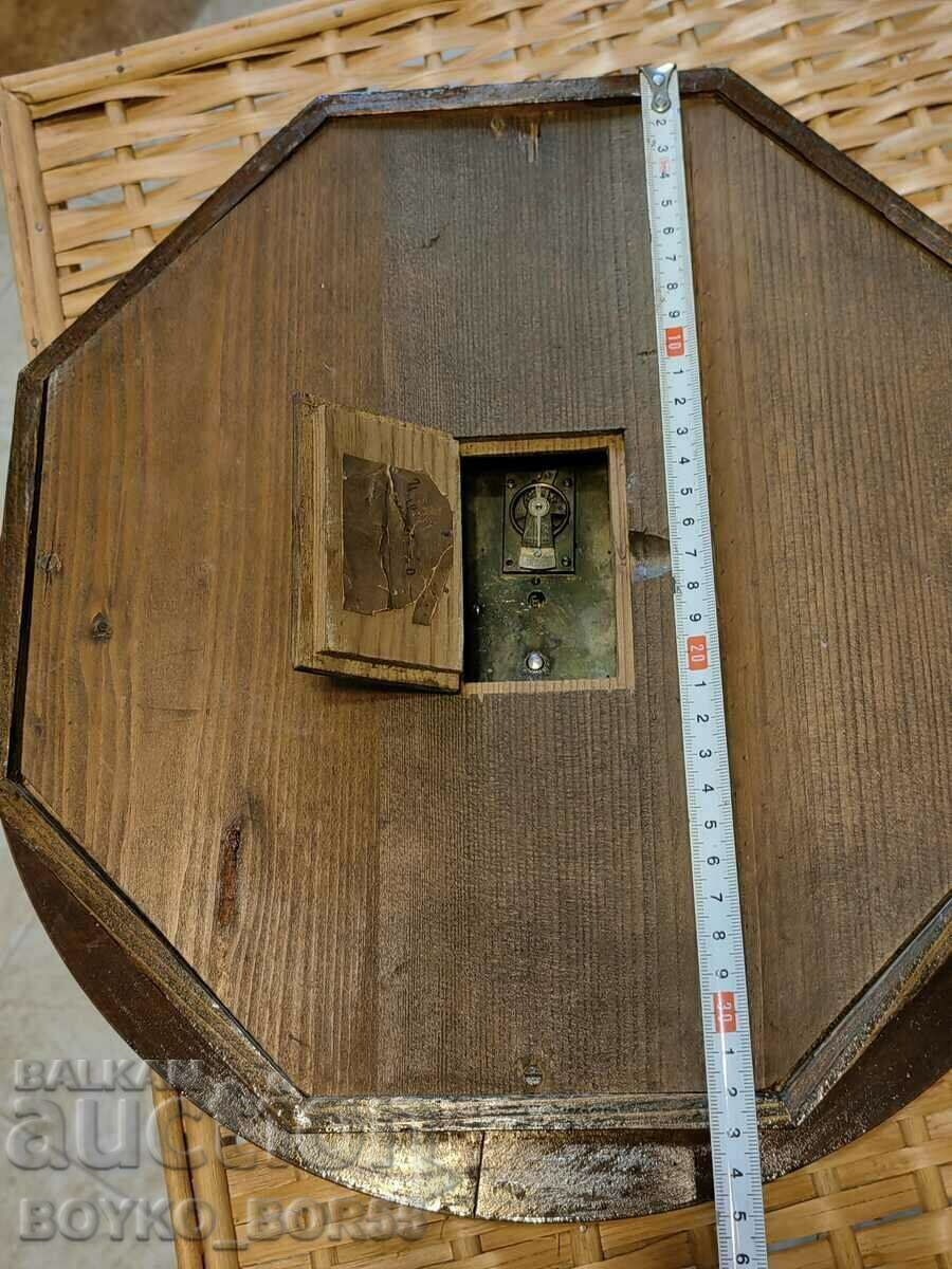 Παράδοση Μοναδικό ρολόι τοίχου Kienzle National Pride της δεκαετίας του 1890 Παράδοση Μοναδικό ρολόι τοίχου Kienzle National Pride της δεκαετίας του 1890