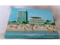 Пощенска картичка Слънчев бряг Плажът пред хотел Чайка
