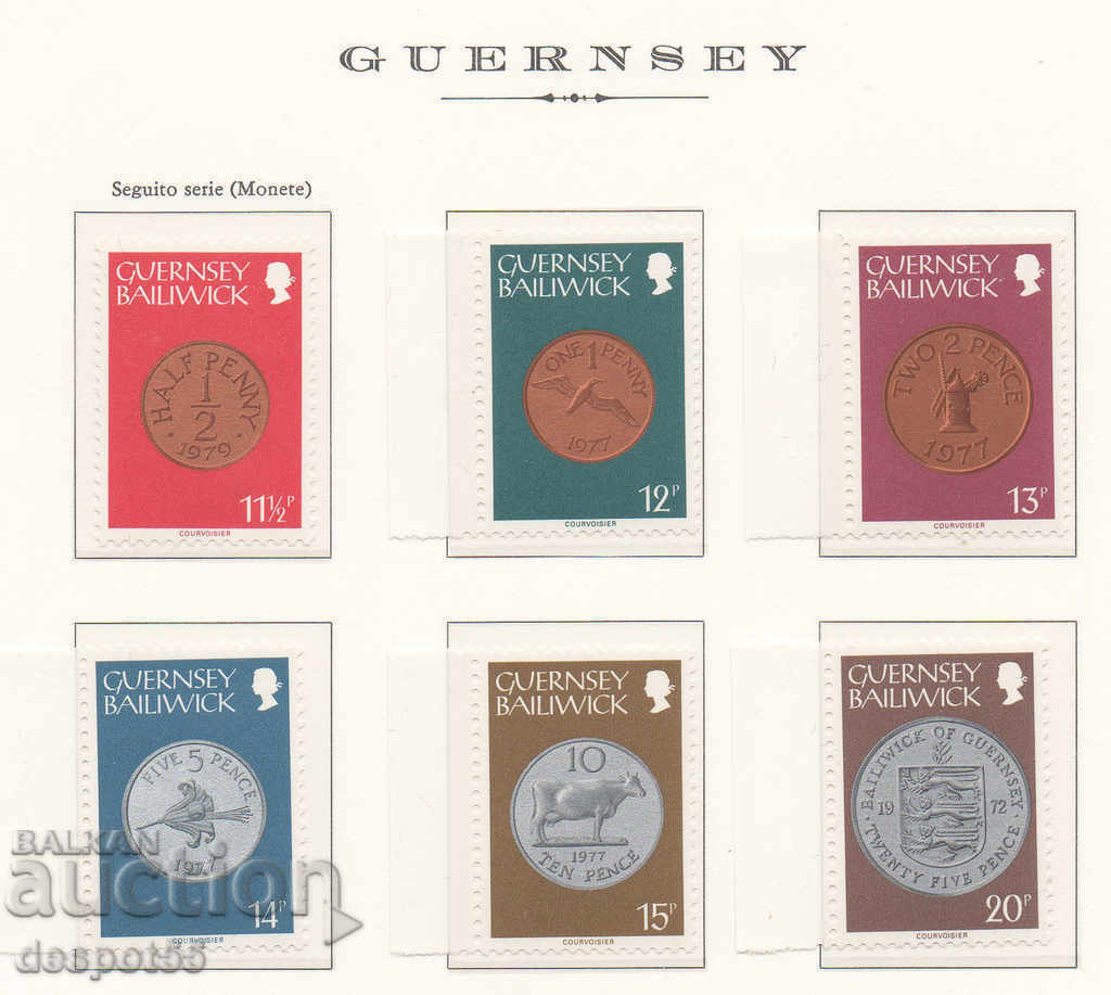 1979-80. Guernsey. Guernsey coins from the period 1830-1979. with price 6.50 BGN | € 3.32 1979-80. Guernsey. Guernsey coins from the period 1830-1979. with price 6.50 BGN | € 3.32