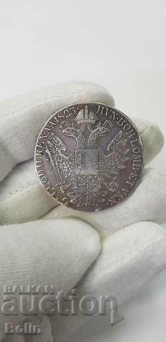 Silver coin THALER, FRANCISCUS I 1823 Austria