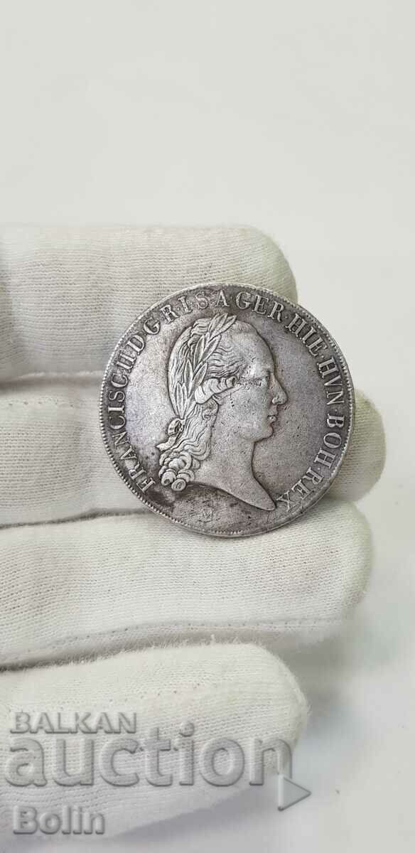 Monedă de argint THALER, FRANCISC II 1794 Austria