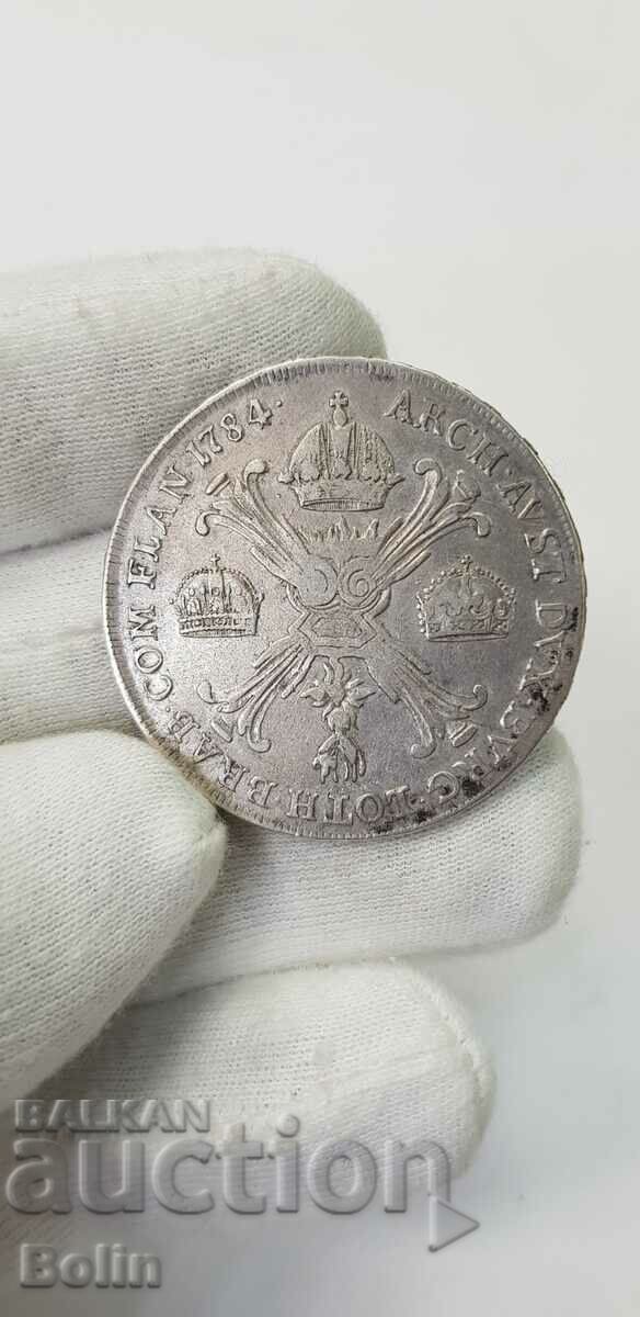 Monedă de argint THALER, Iosif al II-lea 1784 Austria