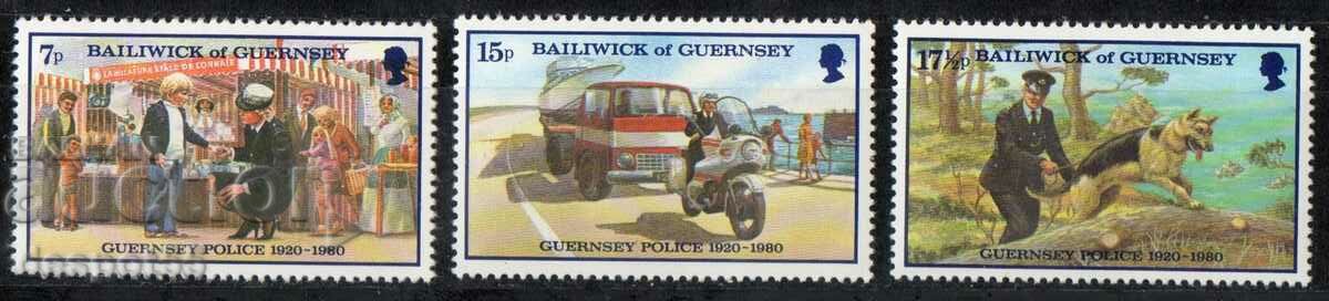 1980. Guernsey. 60 de ani de la Poliția din Guernsey.