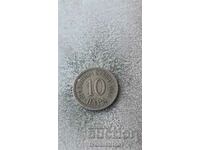 Serbia 10 bani 1884