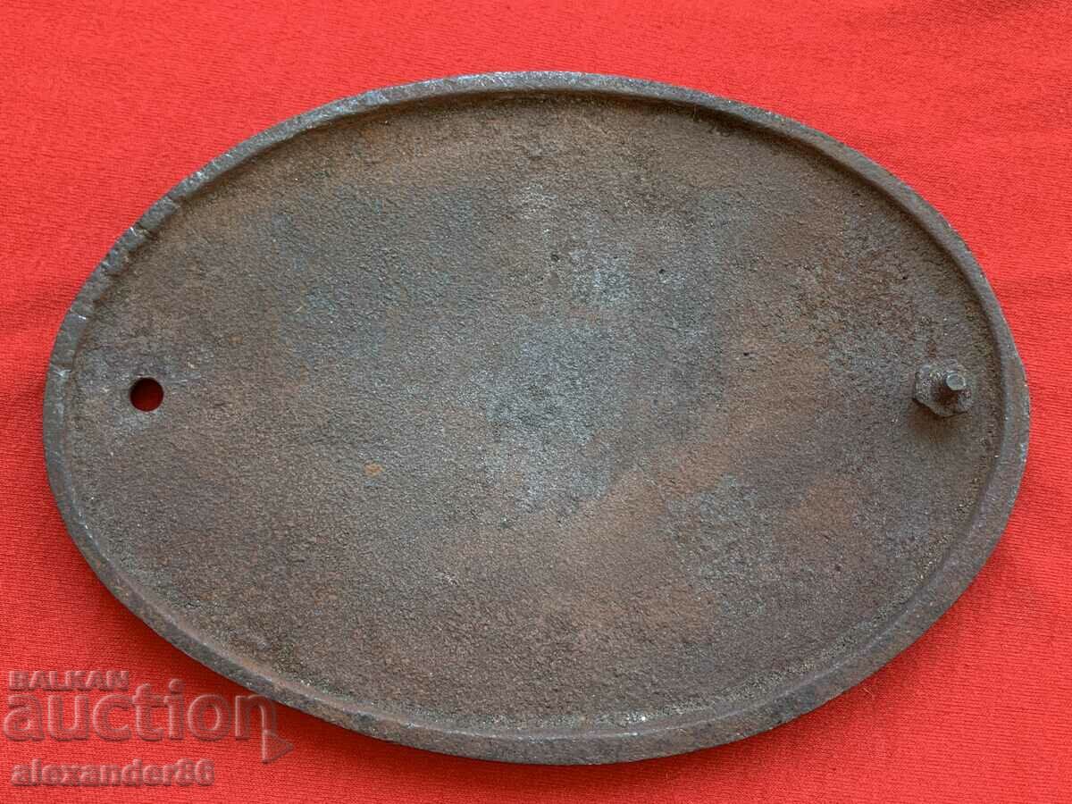 Licitație Placă veche din fontă Licitație Placă veche din fontă