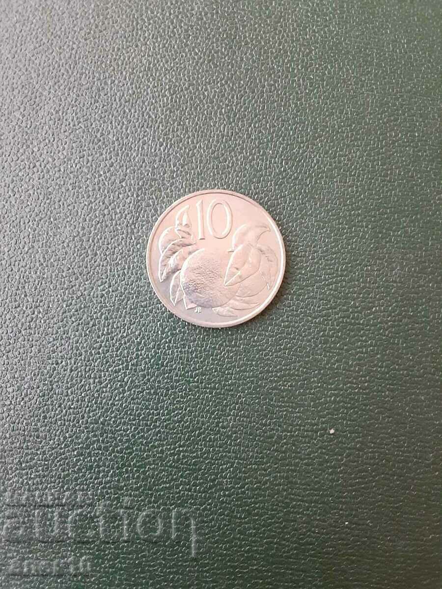О-в  Кук   10  цент  1983