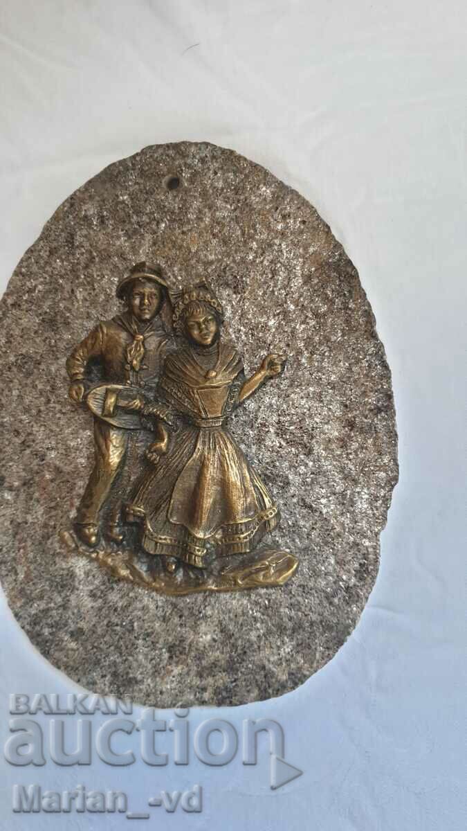 Old French bronze and rock wall ornament with price 70.00 BGN | € 35.79 Old French bronze and rock wall ornament with price 70.00 BGN | € 35.79
