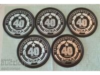 40 years of CSKA September flag - coasters