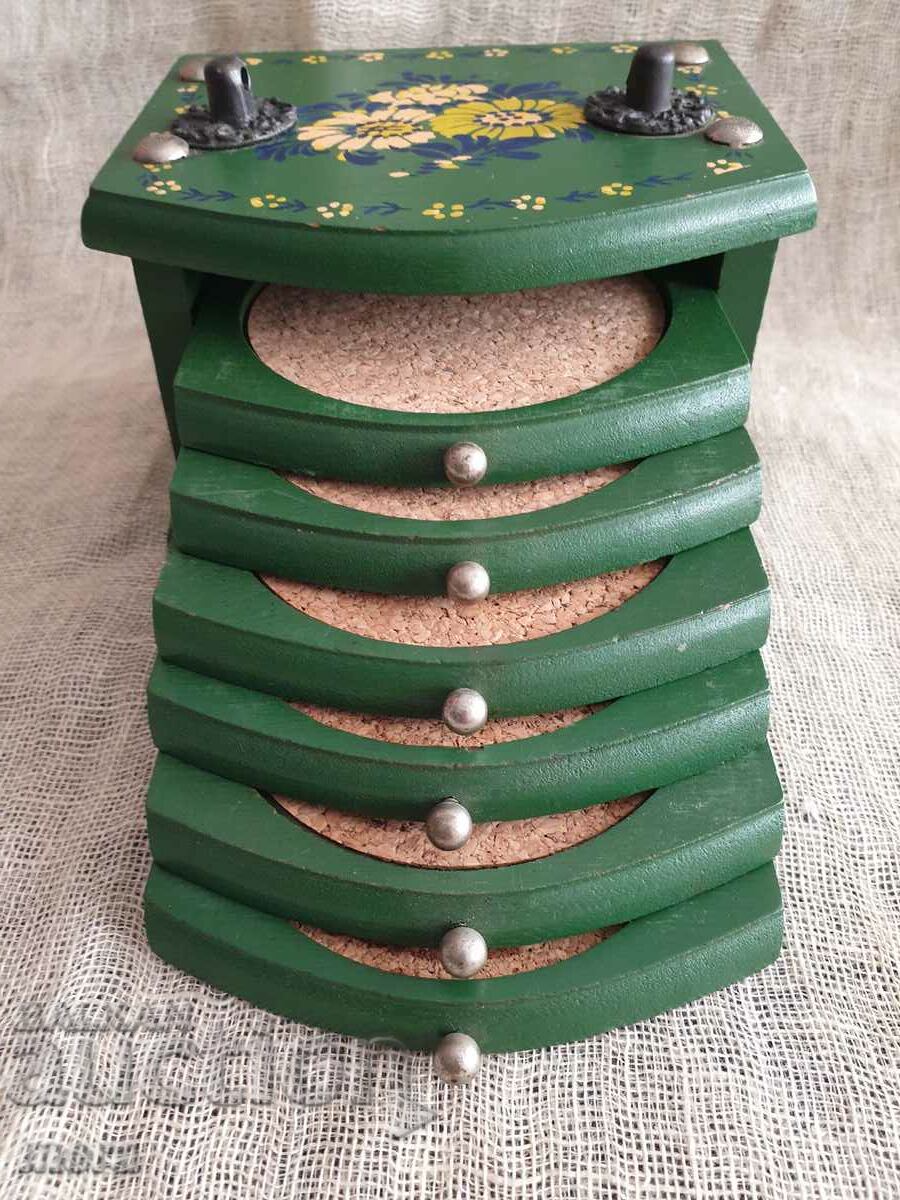 Auction  Set of coasters for hot drinks