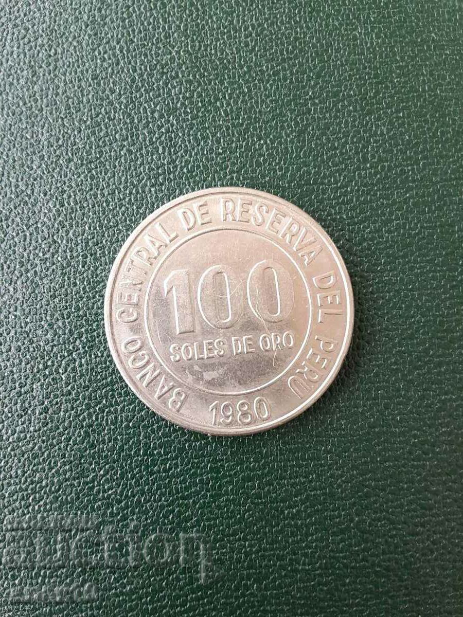 Перу  100  сол  1980