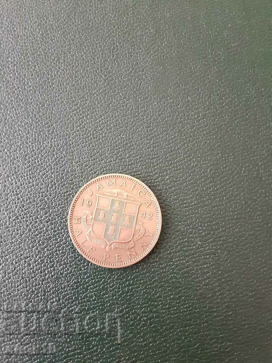 Jamaica 1/2 penny 1942