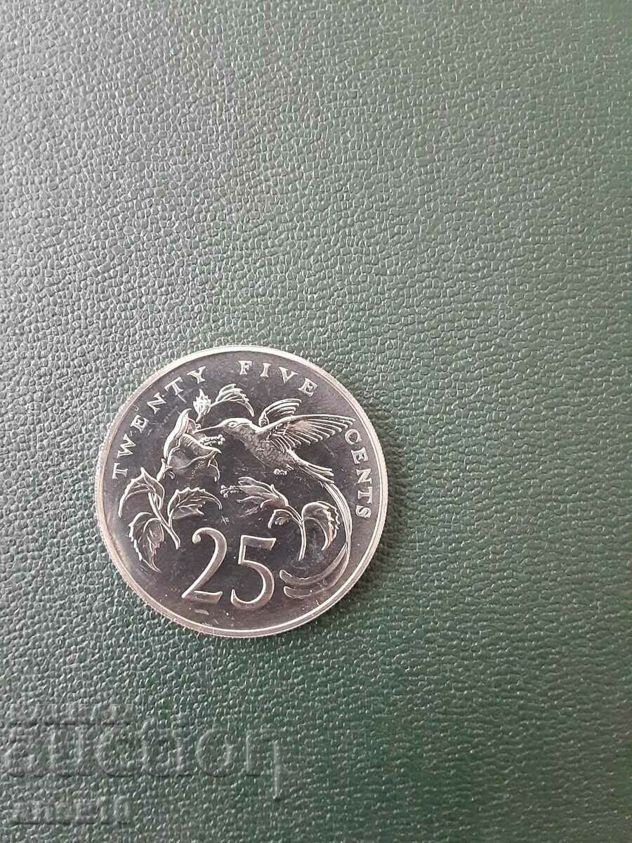Jamaica 25 de cenți 1969