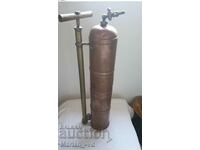 Large Old French Copper Fire Extinguisher