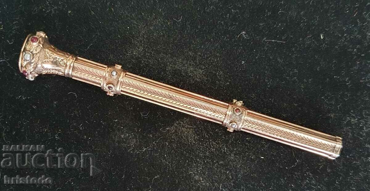 English gilded pyro pencil