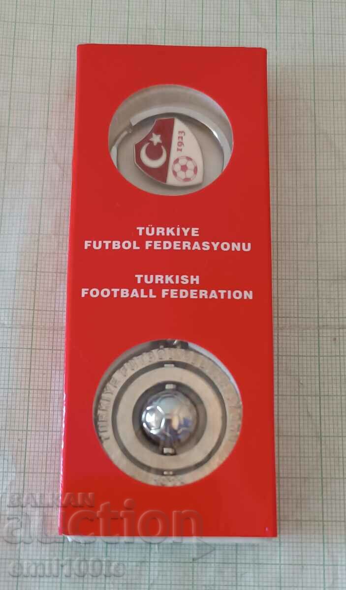 Ключодържател и значка Федерация по футбол на Турция