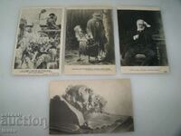 Patru cărți poștale vechi Victor Hugo 1910.