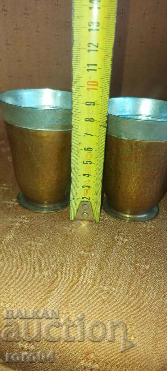 Auction OLD WROUGHT / TILED COPPER CUPS Auction OLD WROUGHT / TILED COPPER CUPS