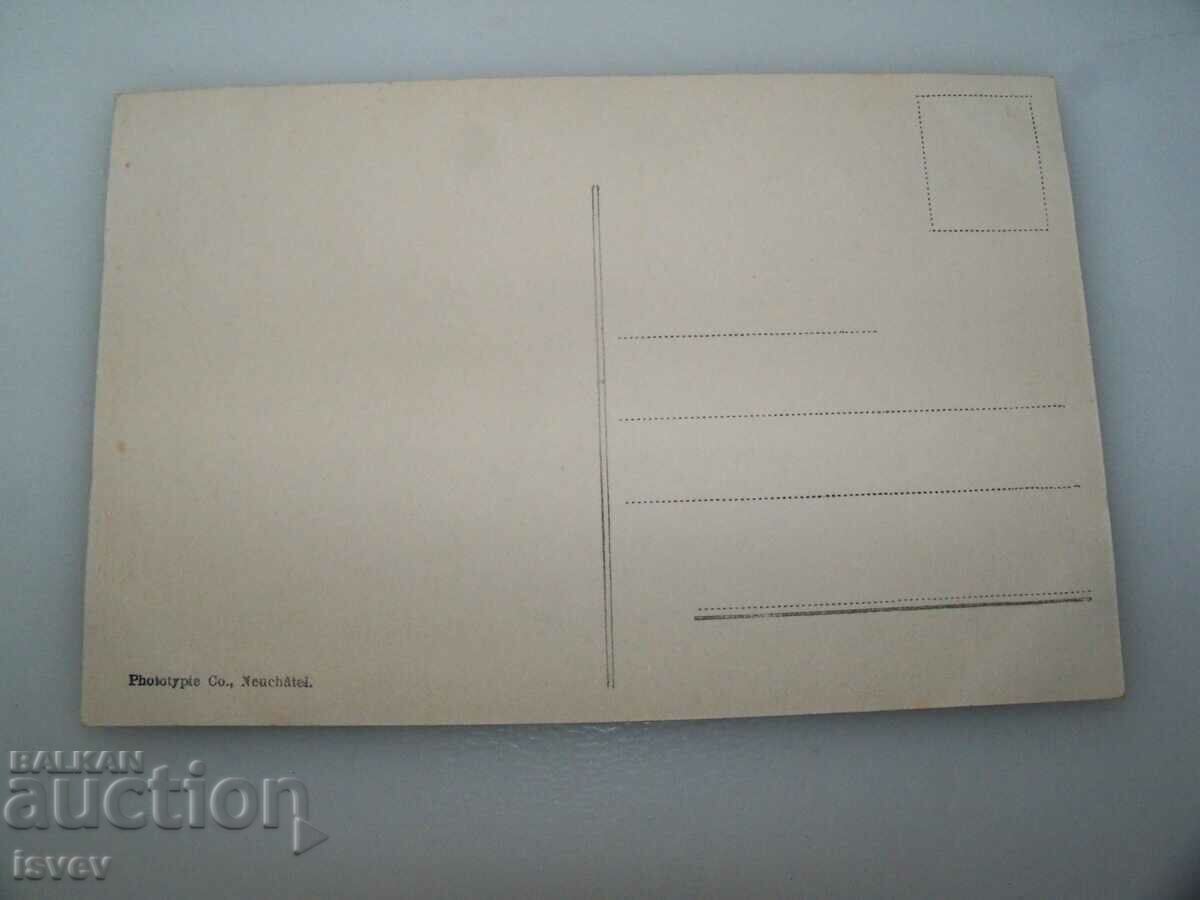 Delivery of Old postcard from Switzerland, printed around 1910 Delivery of Old postcard from Switzerland, printed around 1910