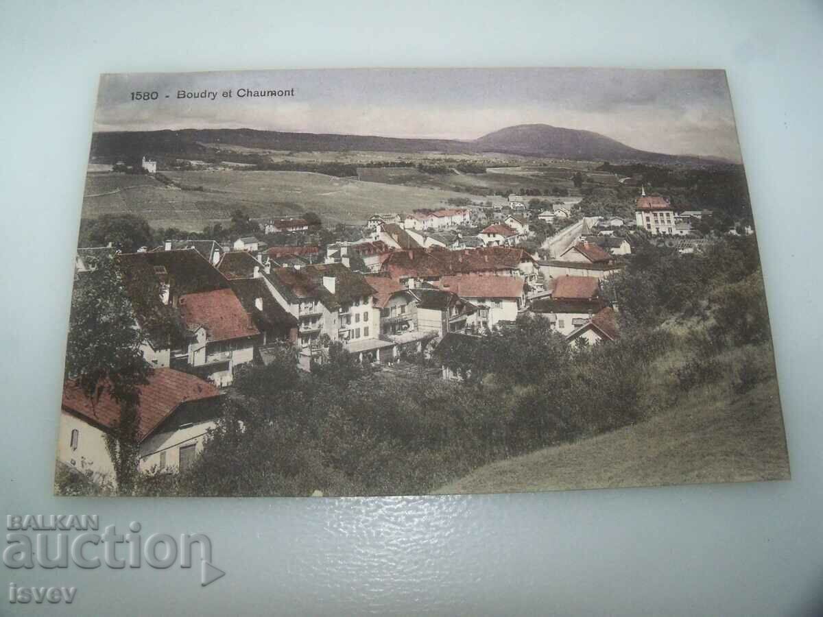 Carte poștală veche din Elveția, tipărită în jurul anului 1910