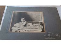 Fotografie Rousse Băiețel 1924 Carton