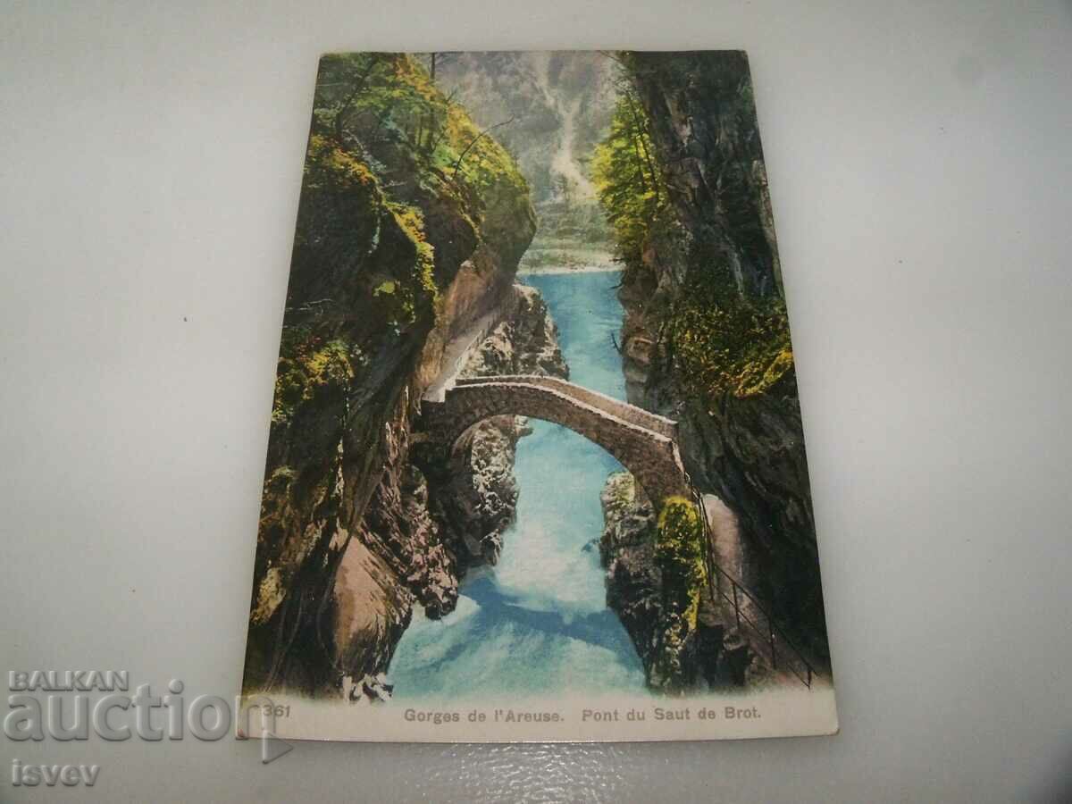 Old postcard from Switzerland, printed around 1910 with price 7.00 BGN | € 3.58