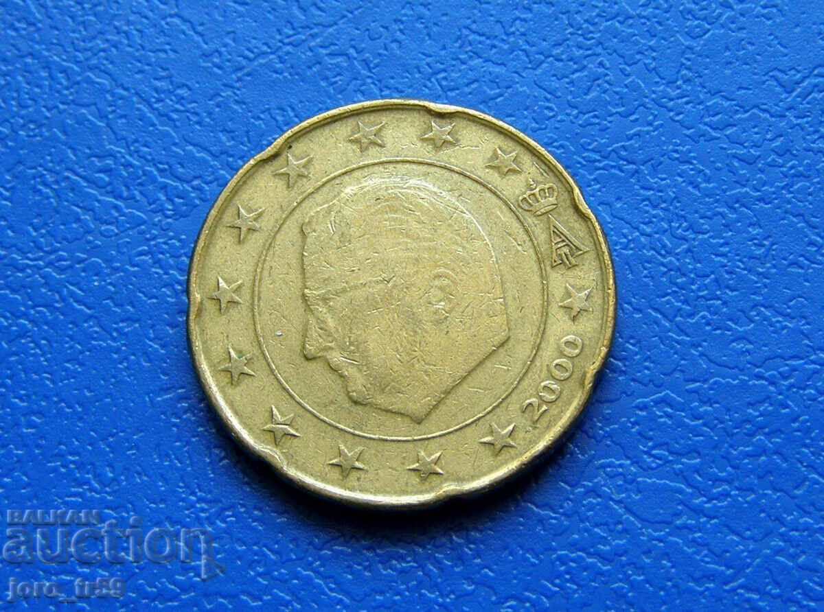 Belgium 20 euro cent Euro cent 2000 - No. 2 Belgium 20 euro cent Euro cent 2000 - No. 2