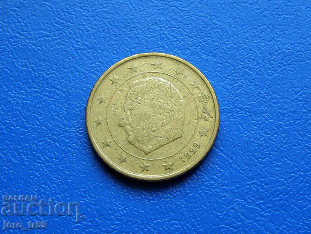 Belgia 50 de cenți de euro cenți de euro 1999