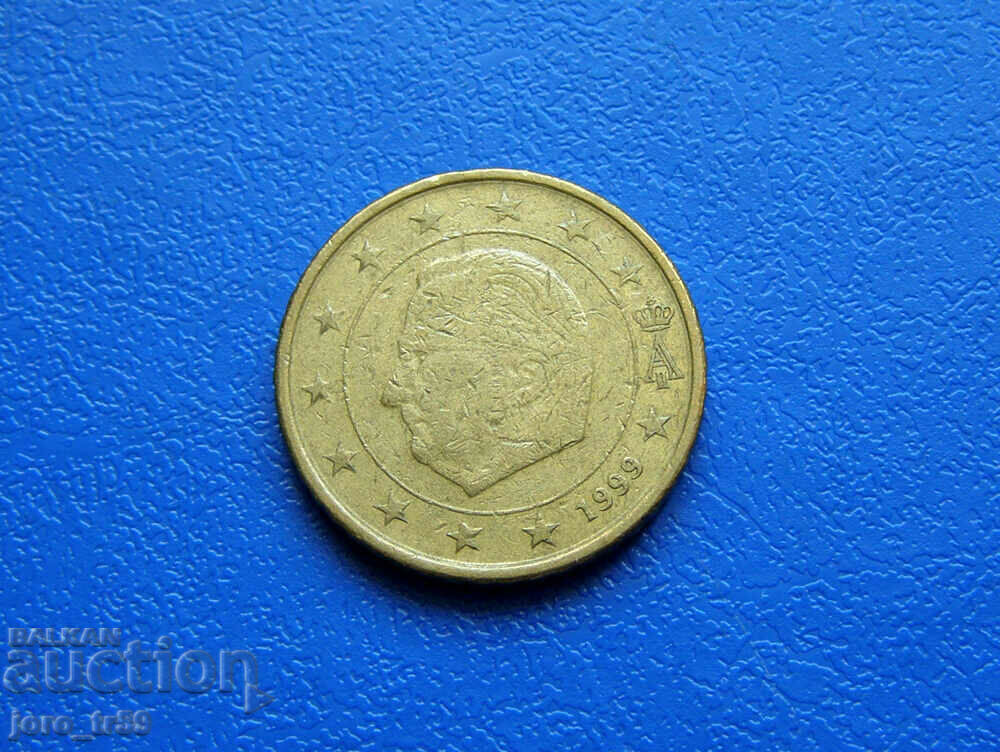 Белгия 50 евроцента Euro cent 1999