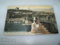 Old postcard from Lyon France, printed 1910.
