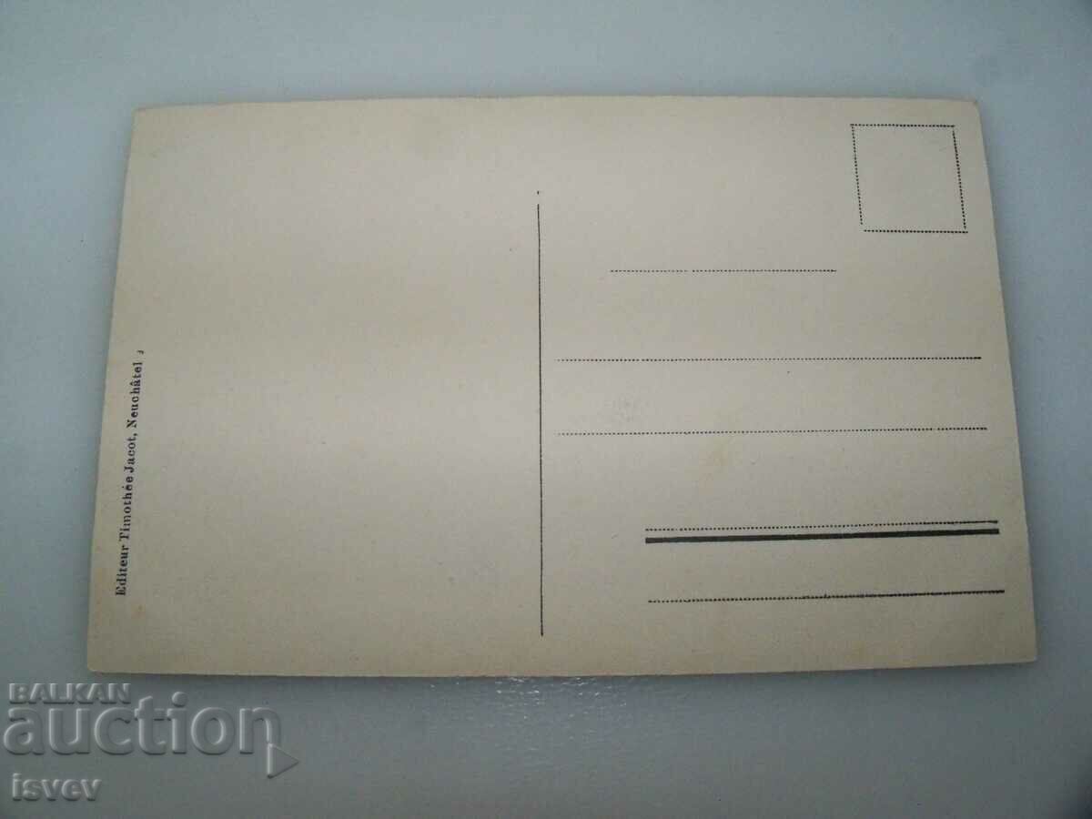 Delivery of Old postcard from Switzerland printed around 1910. Delivery of Old postcard from Switzerland printed around 1910.