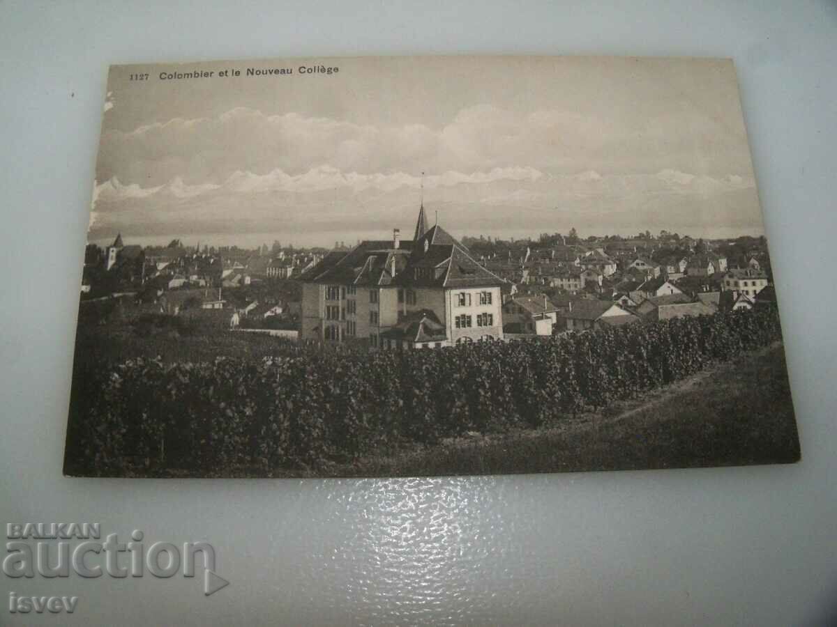 Carte poștală veche din Elveția tipărită în jurul anului 1910.