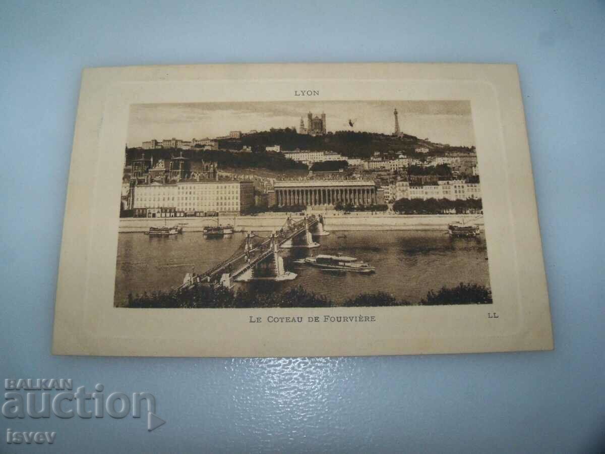 Old postcard from Lyon France 1910