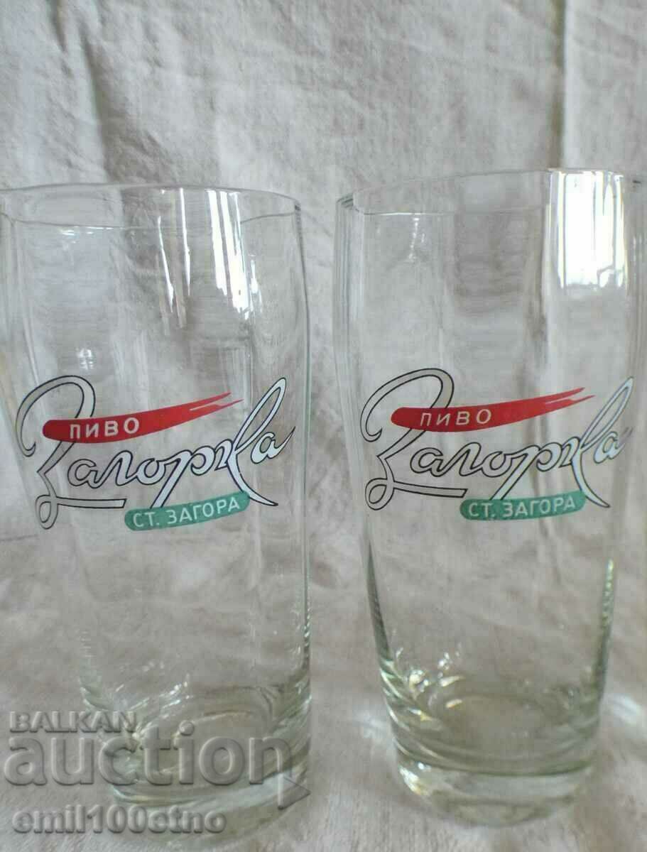Beer glasses 3 pieces Beer Zagorka Stara Zagora with price 15.00 BGN | € 7.67 Beer glasses 3 pieces Beer Zagorka Stara Zagora with price 15.00 BGN | € 7.67