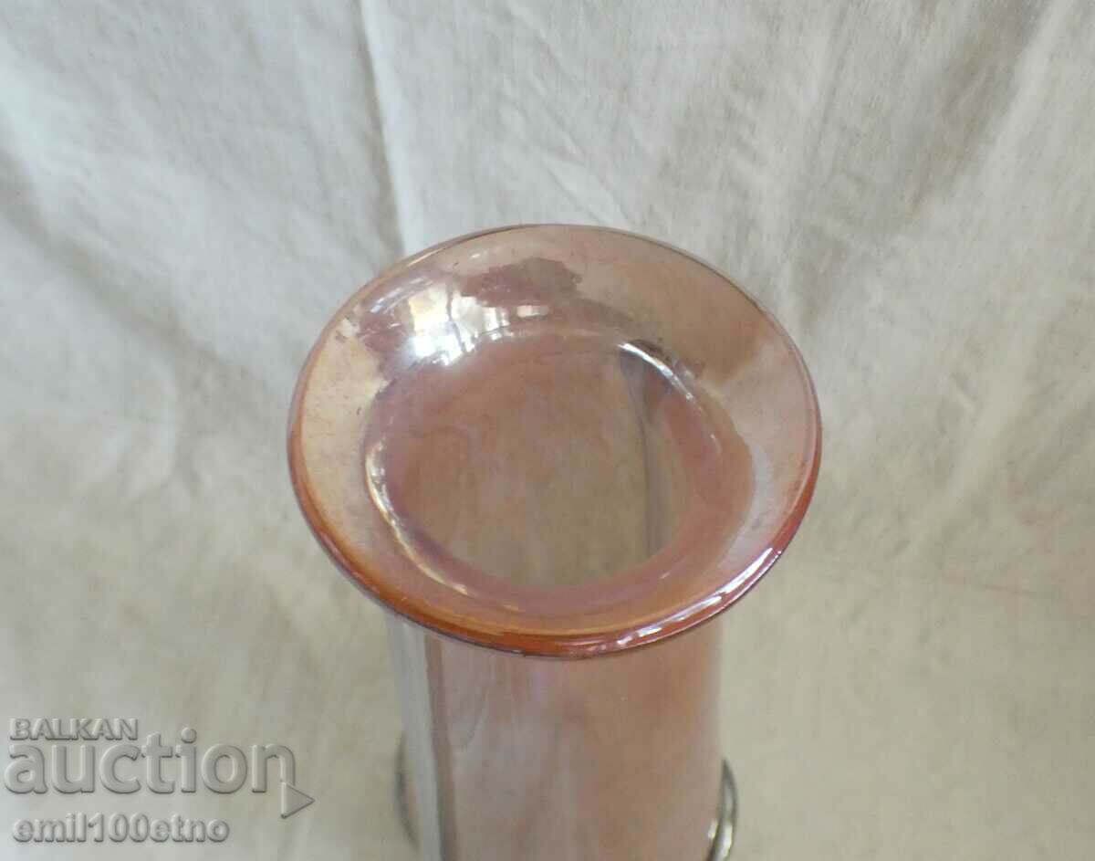 Vaza mare, sticla solida, lucrata manual - 5 Vaza mare, sticla solida, lucrata manual - 5