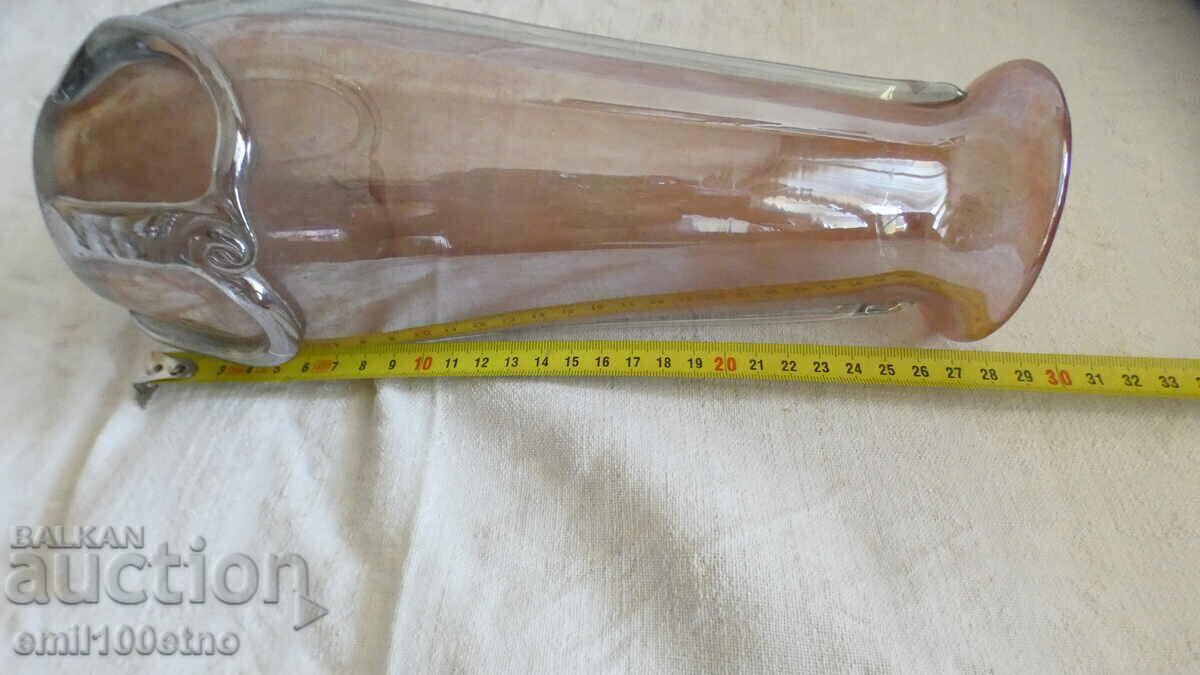 Vaza mare, sticla solida, lucrata manual - 7 Vaza mare, sticla solida, lucrata manual - 7