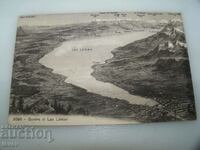 Παλιά καρτ ποστάλ Λίμνη της Γενεύης 1910.