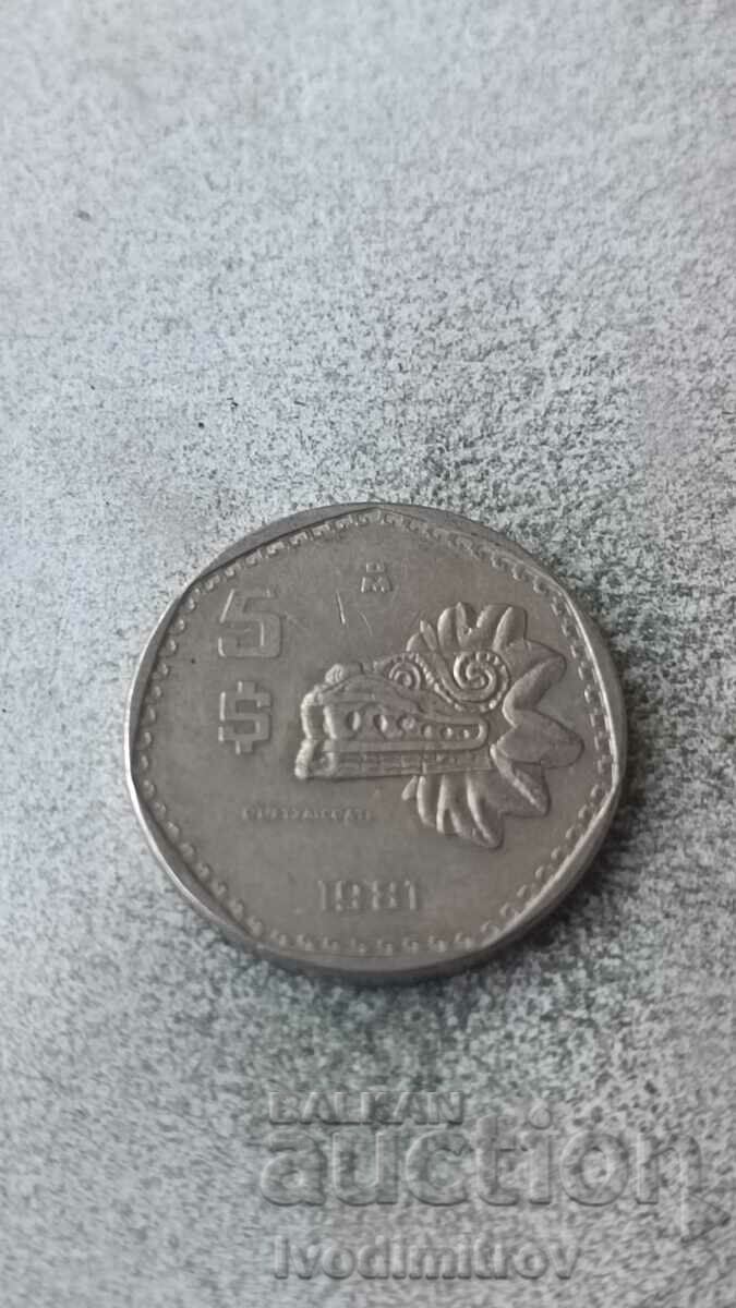 Mexico 5 pesos 1981