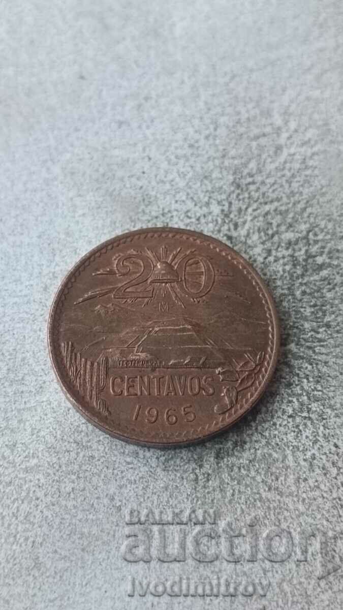 Mexic 20 centavos 1965