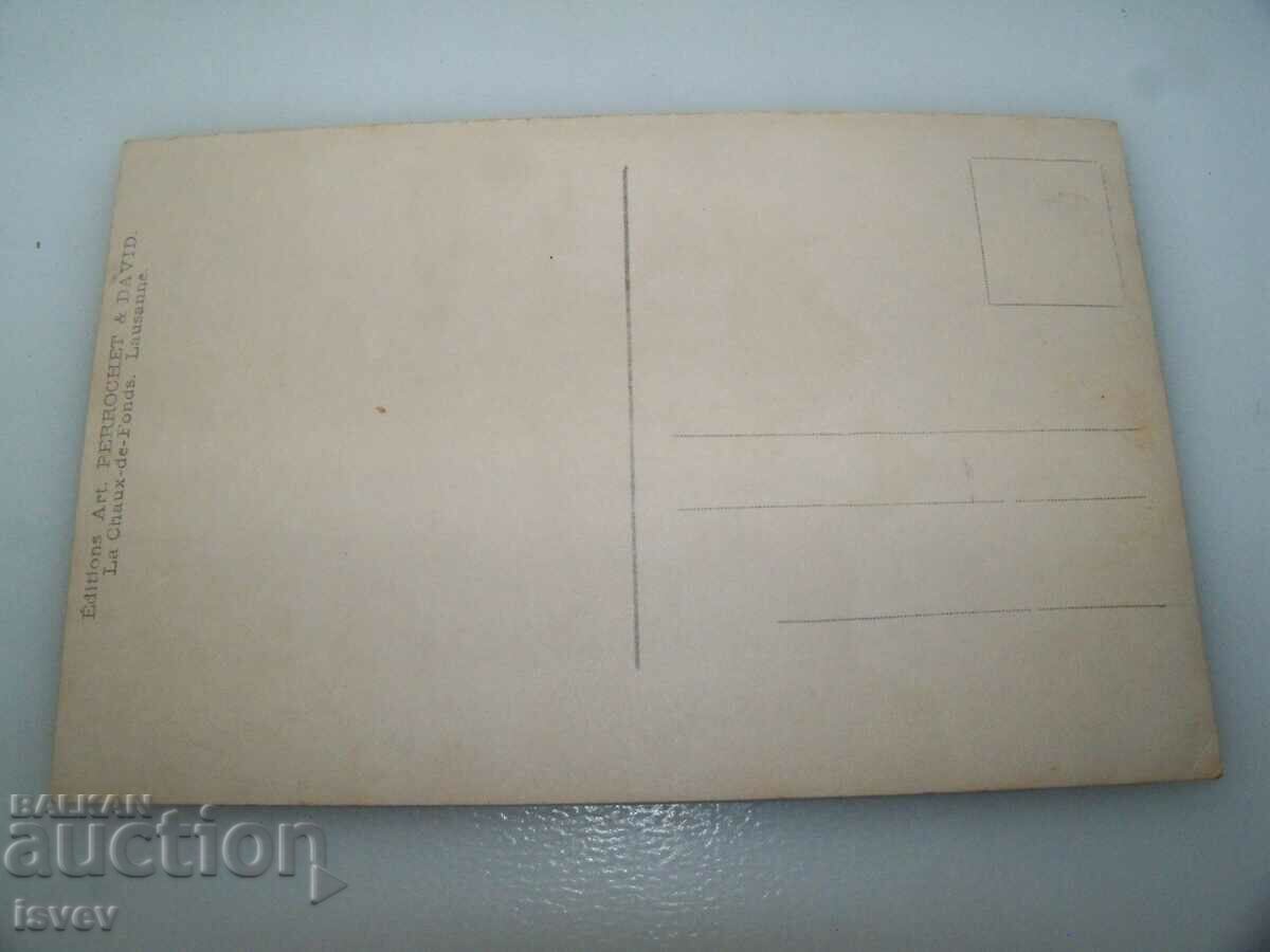 Delivery of Old postcard from Switzerland, printed around 1910 Delivery of Old postcard from Switzerland, printed around 1910