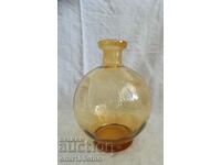 Old bottle - carafe - for liqueur amber color! without stopper!